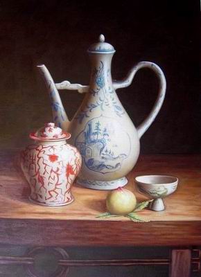Still life oil painting