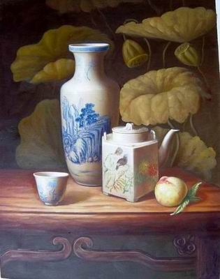 Still life oil painting