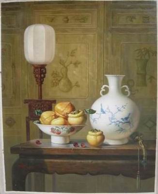 Still life oil painting