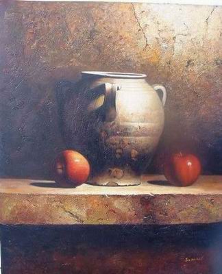 Still life oil painting