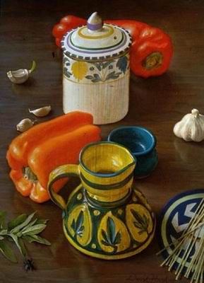 Still life oil painting