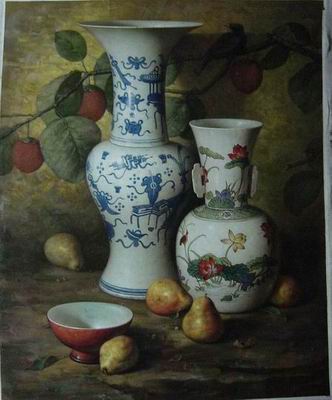 Still life oil painting
