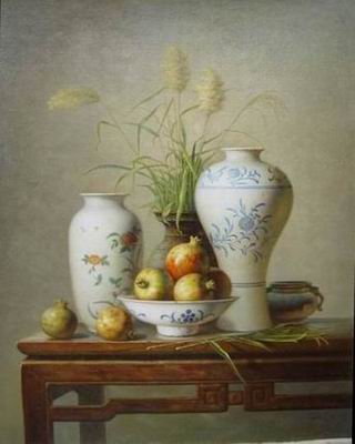 Still life oil painting