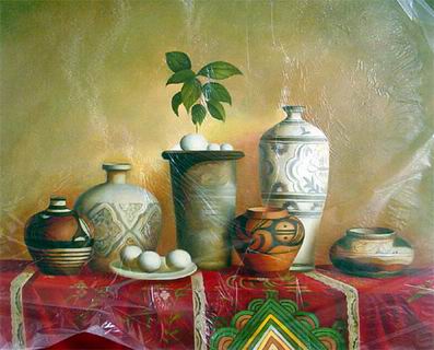 Still life oil painting