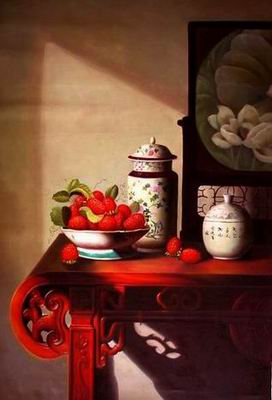 Still life oil painting