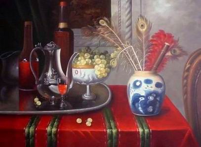 Still life oil painting