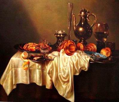 Still life oil painting