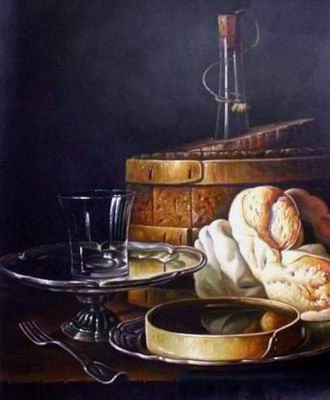 Still life oil painting