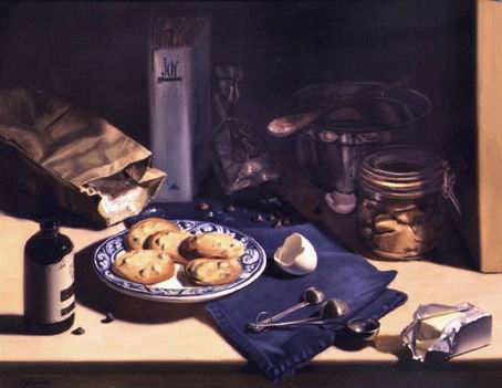 Still life oil painting