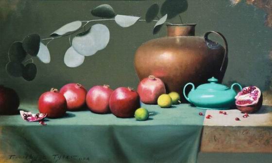 Still life oil painting