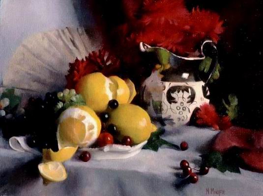 Still life oil painting