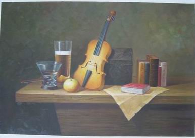 Still life oil painting