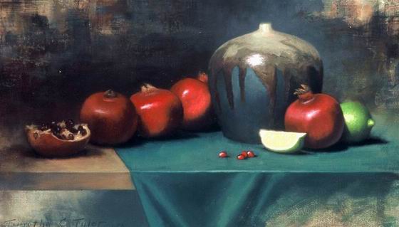 Still life oil painting