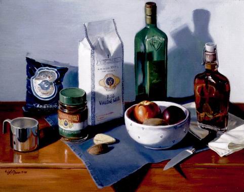 Still life oil painting