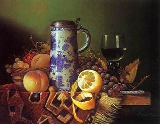 Still life oil painting