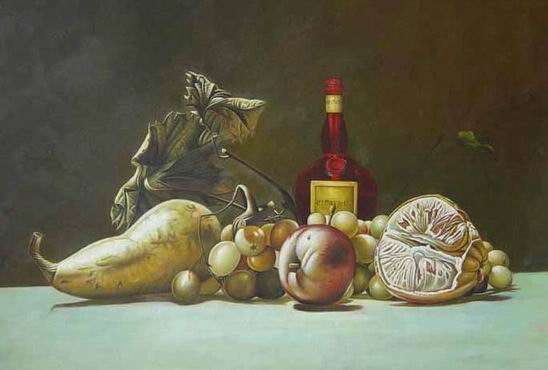 Still life oil painting