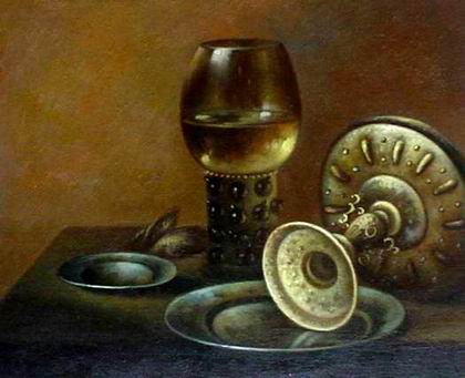 Still life oil painting