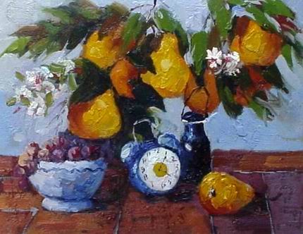 Still life oil painting