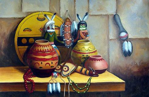 Still life oil painting