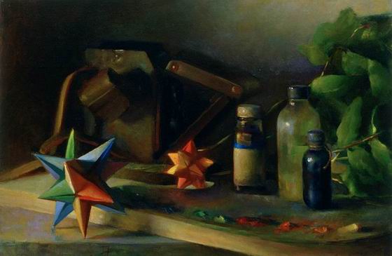 Still life oil painting