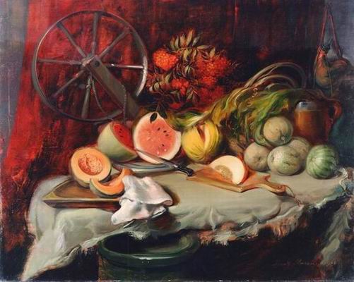 Still life oil painting