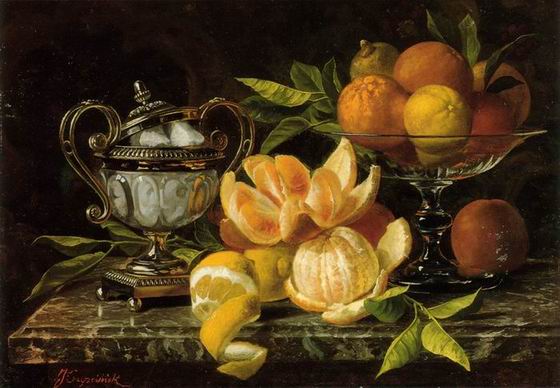 Still life oil painting