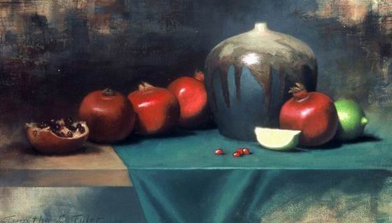 Still life oil painting