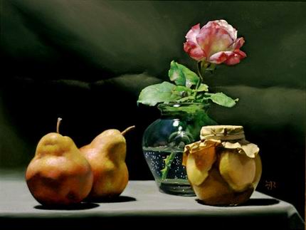 Still life oil painting