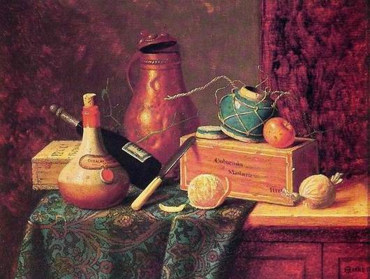 Still life oil painting