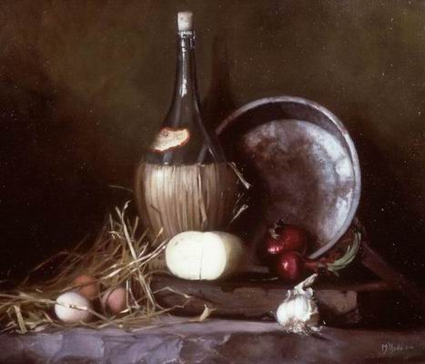 Still life oil painting