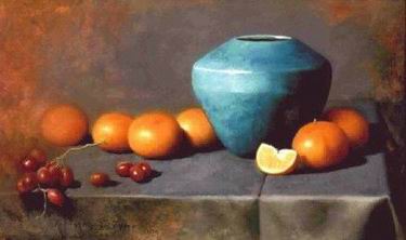 Still life oil painting