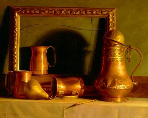 Still life oil painting