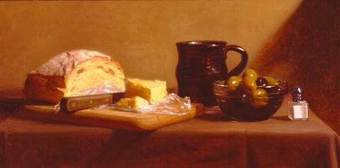 Still life oil painting
