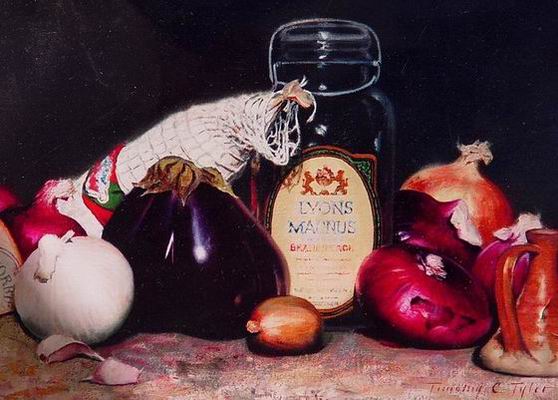 Still life oil painting
