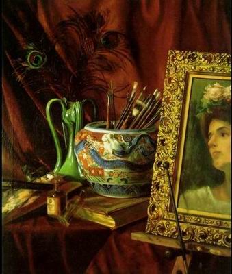 Still life oil painting