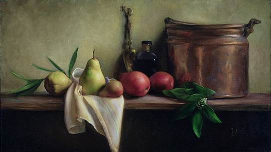 Still life oil painting