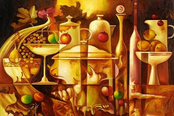 Still life oil painting