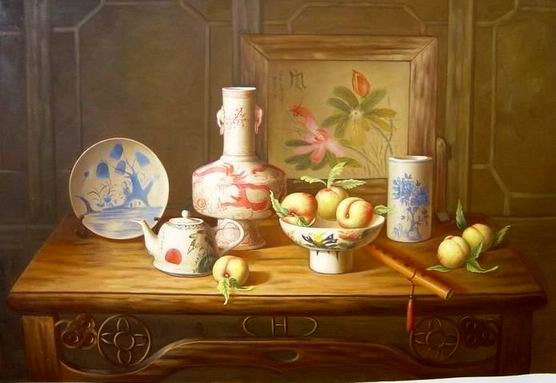 Still life oil painting