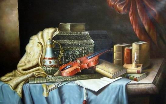 Still life oil painting