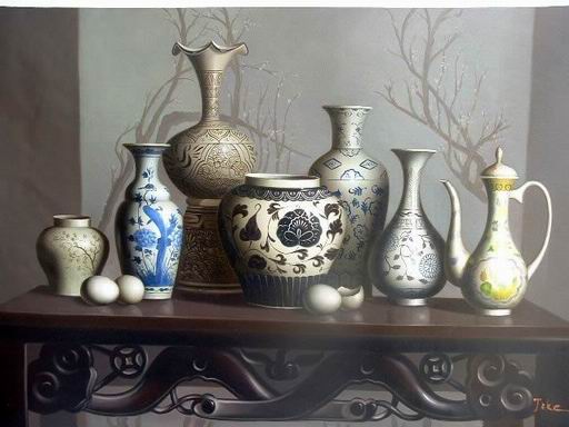 Still life oil painting