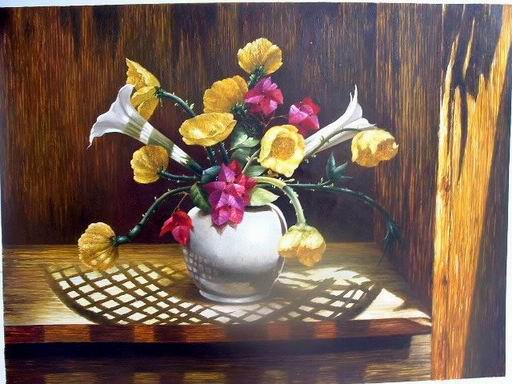 Still life oil painting