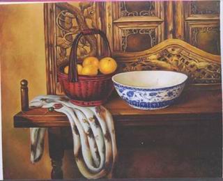 Still life oil painting