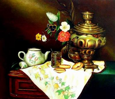 Still life oil painting
