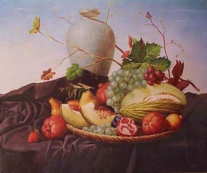 Still life oil painting
