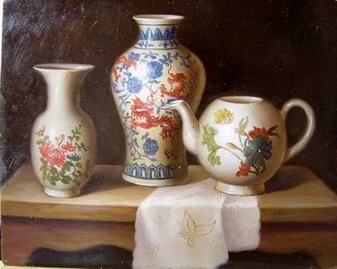 Still life oil painting