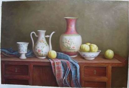 Still life oil painting