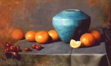 Still life oil painting