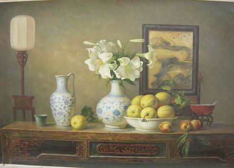 Still life oil painting