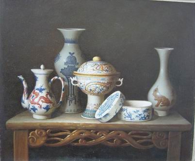 Still life oil painting