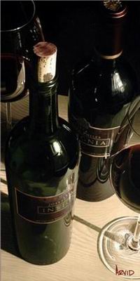 Winebottle oil painting